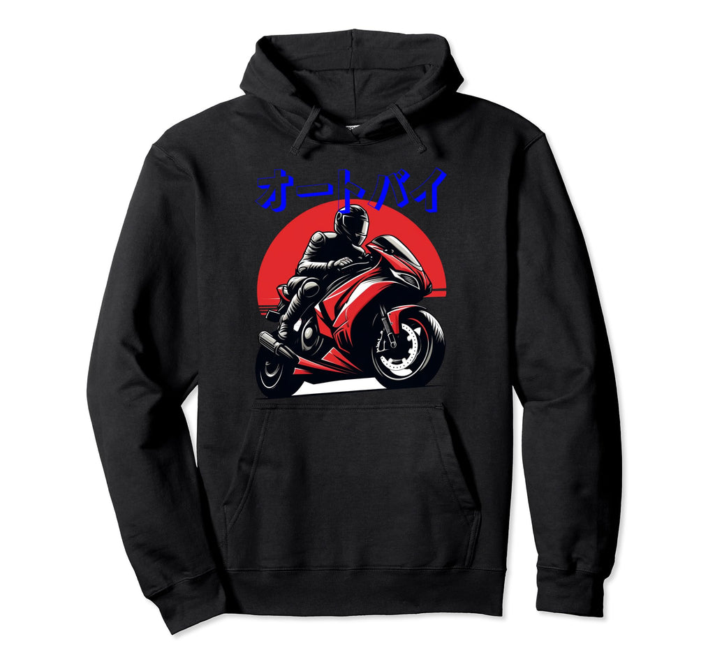 Jdm Motorcycle Riding Biker Hoodie - Trendy Graphic for Adults - T-Shirt, Sweatshirt, Hoodie