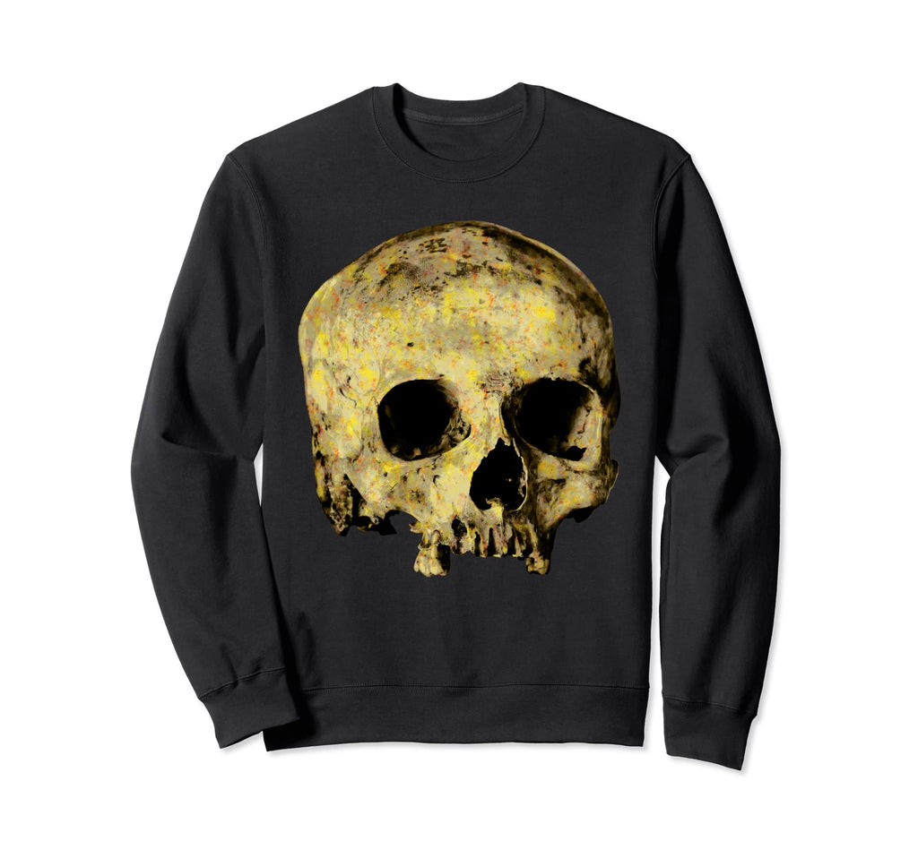 Skull Illustration Satanic Goth Sweatshirt - Aesthetic Graphic Men Women - T-Shirt, Sweatshirt, Hoodie