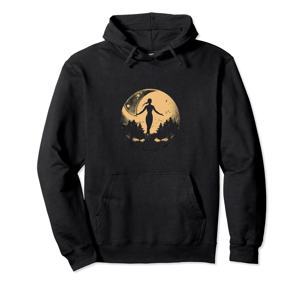 Yoga Yogi Moon Spiritual Meditation Namaste Hoodie - Trendy Graphic Unisex - T-Shirt, Sweatshirt, Hoodie