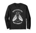 Antisocial Butterfly Housefly T-Shirt - Minimalist Print Men Women - T-Shirt, Sweatshirt, Hoodie