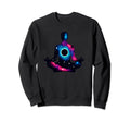 Meditation Silhouette Space Galaxy Sweatshirt - Minimalist Print Men Women - T-Shirt, Sweatshirt, Hoodie
