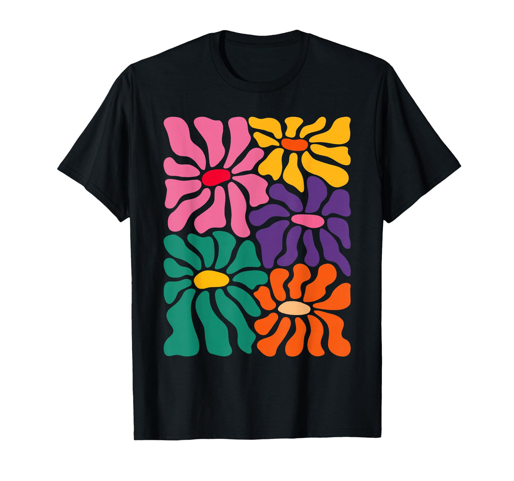 Color Flower Minimalist 70S Flower T-Shirt - Fun Novelty Design Unisex - T-Shirt, Sweatshirt, Hoodie