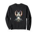Meditating Cat Zen Pose Buddhism Sweatshirt - Novelty Apparel Men Women - T-Shirt, Sweatshirt, Hoodie