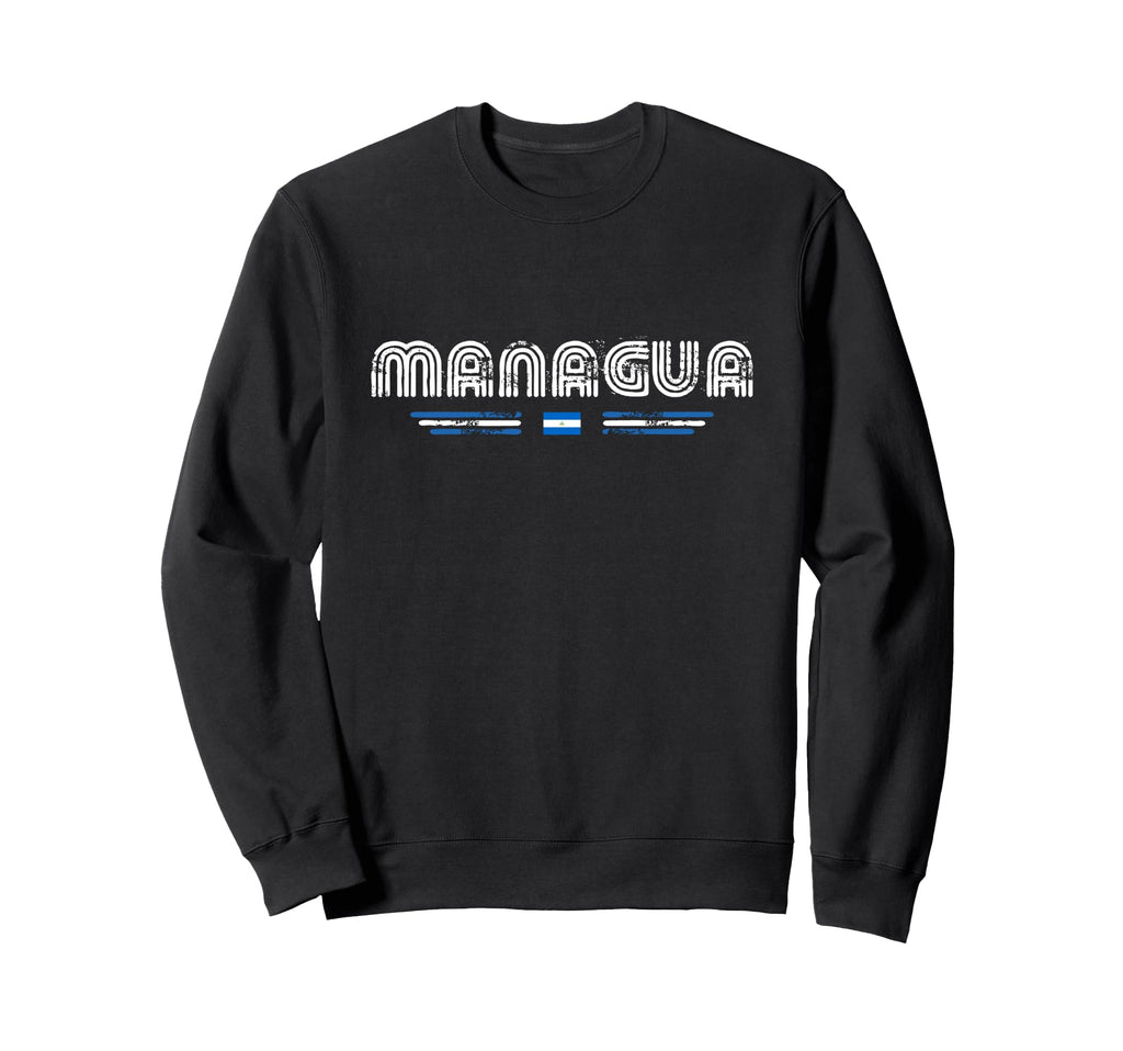 Managua Nicaragua 70S 80S Type Sweatshirt - Custom Art Print Men Women - T-Shirt, Sweatshirt, Hoodie