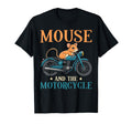 Mouse And Motorcycle Biker Animal Gift T-Shirt - Graphic Print Men Women - T-Shirt, Sweatshirt, Hoodie