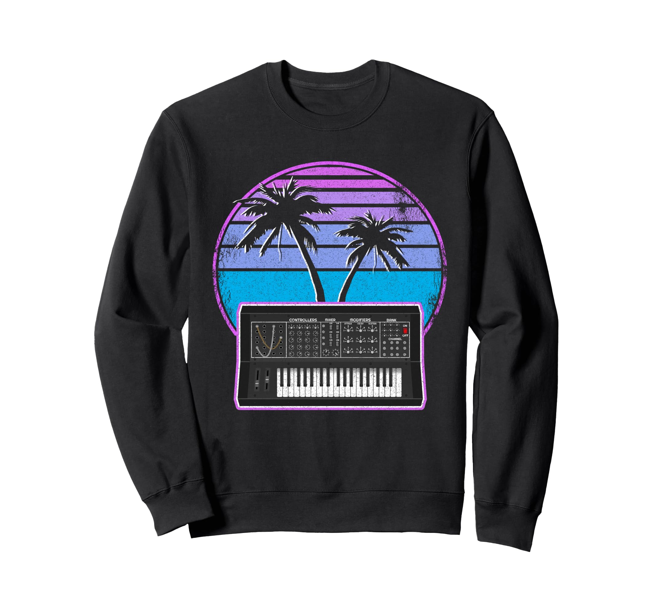 Synthwave Retrowave Pastel Goth Sweatshirt - Custom Art Print Unisex - T-Shirt, Sweatshirt, Hoodie
