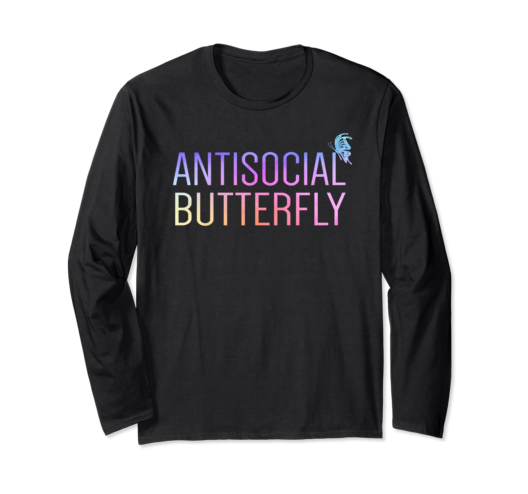 Antisocial Butterfly Funny Introvert T-Shirt - Minimalist Print for Adults - T-Shirt, Sweatshirt, Hoodie