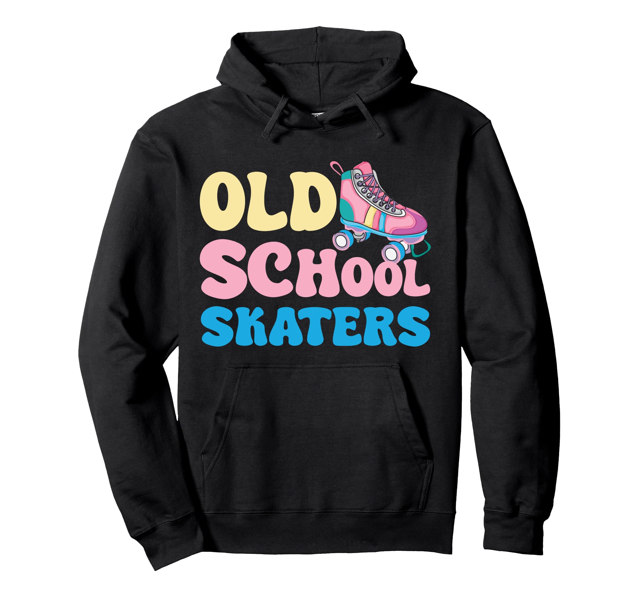 Old School Skaters Roller Skating Hoodie - Casual Everyday Wear for Adults - T-Shirt, Sweatshirt, Hoodie