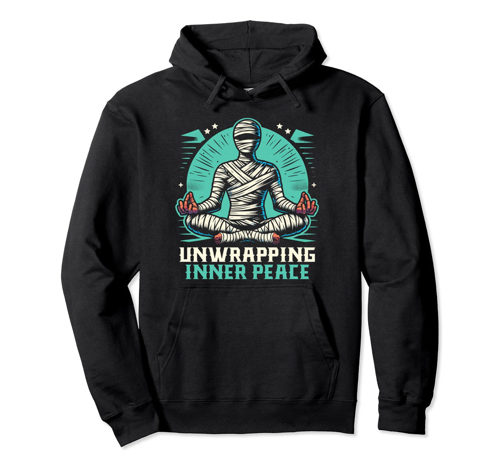 Ghost Monster Meditation Mindfulness Hoodie - Unique Graphic Men Women - T-Shirt, Sweatshirt, Hoodie