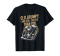 Old Grumpy And Still Fast Motorcycle Biker T-Shirt - Graphic Print Unisex - T-Shirt, Sweatshirt, Hoodie