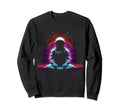 Synthwave Astronaut Cyberpunk 80S Sci Sweatshirt - Unique Graphic Unisex - T-Shirt, Sweatshirt, Hoodie