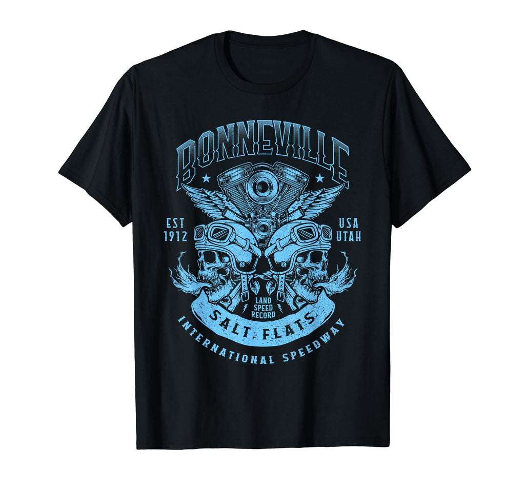 Bonneville Salt Flats Motorcycle Racing T-Shirt - Unique Graphic Men Women - T-Shirt, Sweatshirt, Hoodie