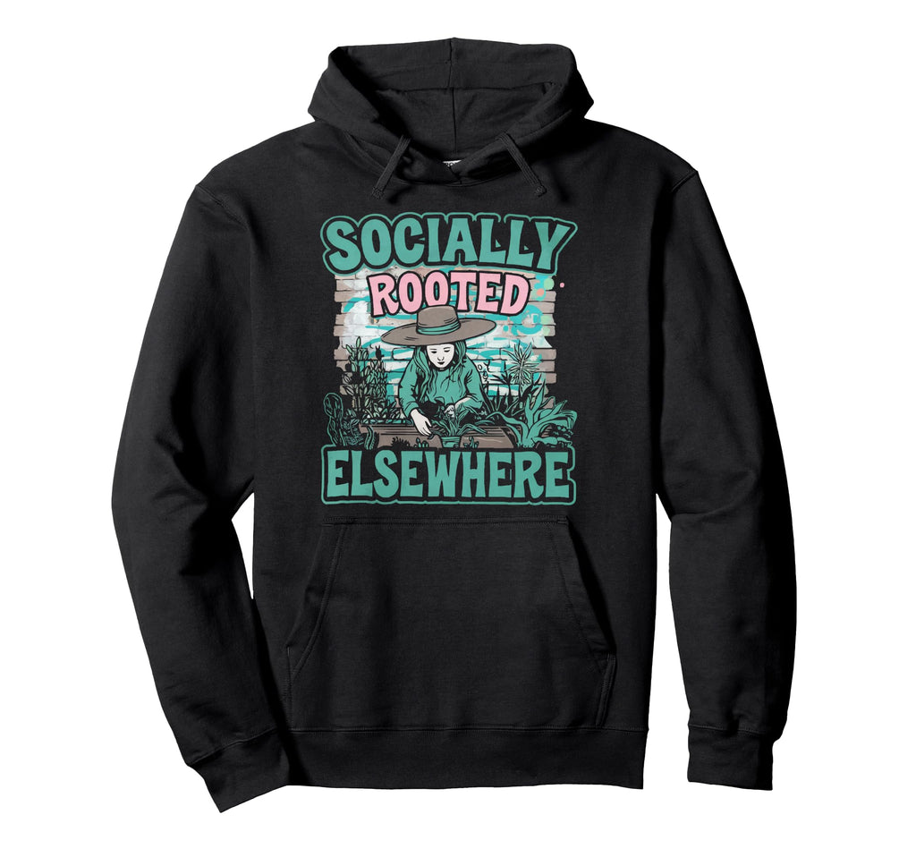 Introvert Gardener Shyness Garden Hoodie - Trendy Graphic for Adults - T-Shirt, Sweatshirt, Hoodie