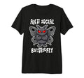 Anti Social Butterfly Funny T-Shirt - Fun Novelty Design for Adults - T-Shirt, Sweatshirt, Hoodie