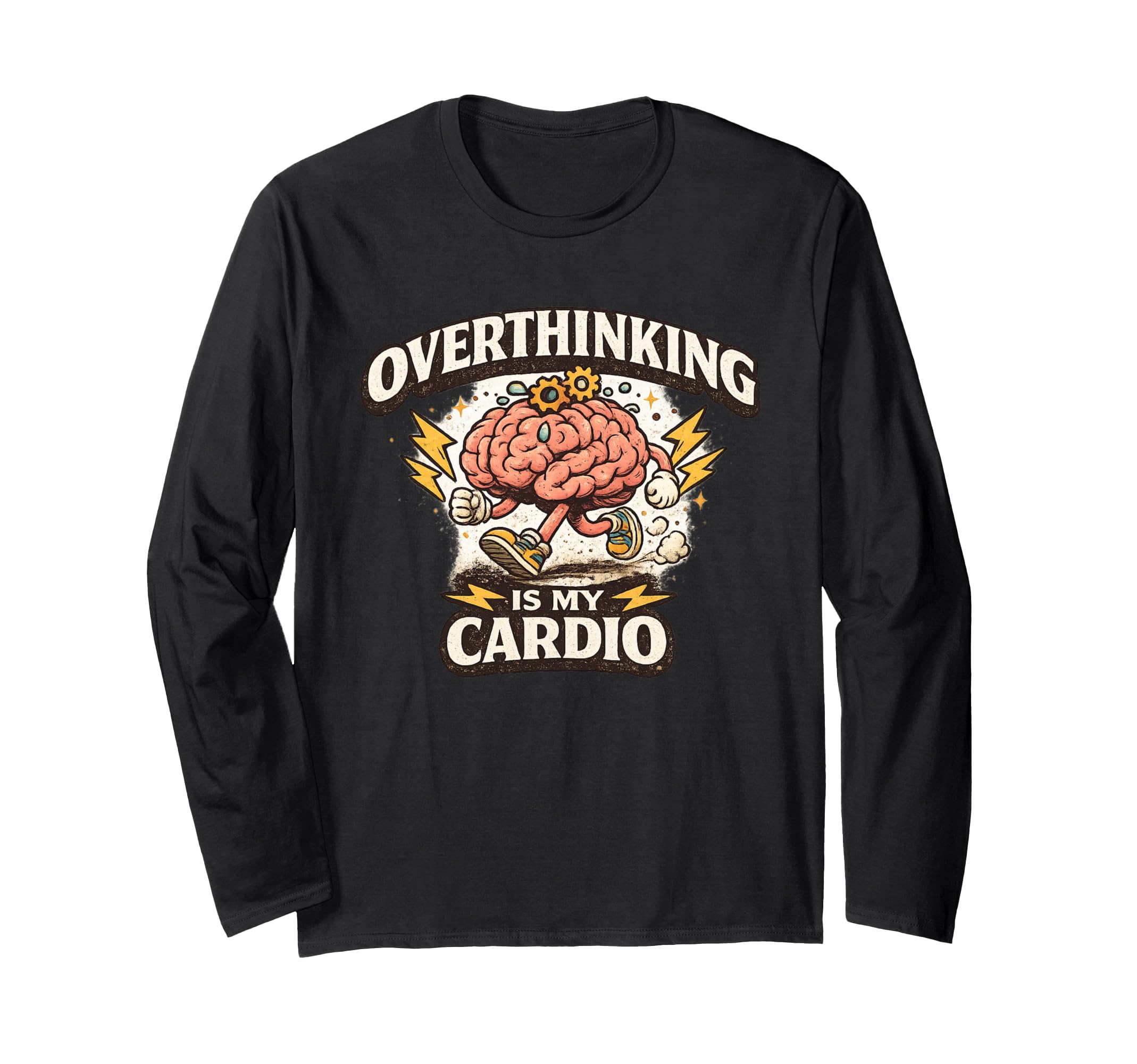 Overthinking Is My Cardio Funny T-Shirt - Minimalist Print Unisex - T-Shirt, Sweatshirt, Hoodie