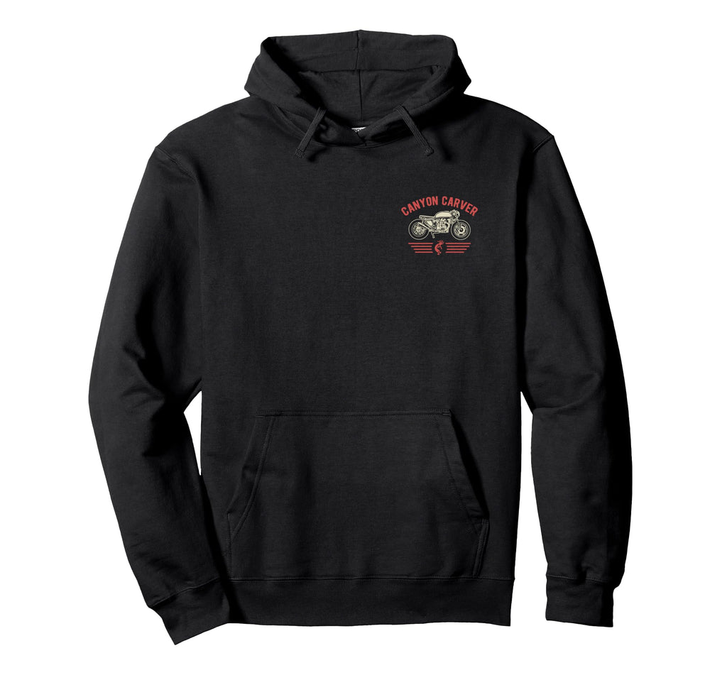 Canyon Carver Motorcycle Hoodie - Novelty Apparel for Adults - T-Shirt, Sweatshirt, Hoodie