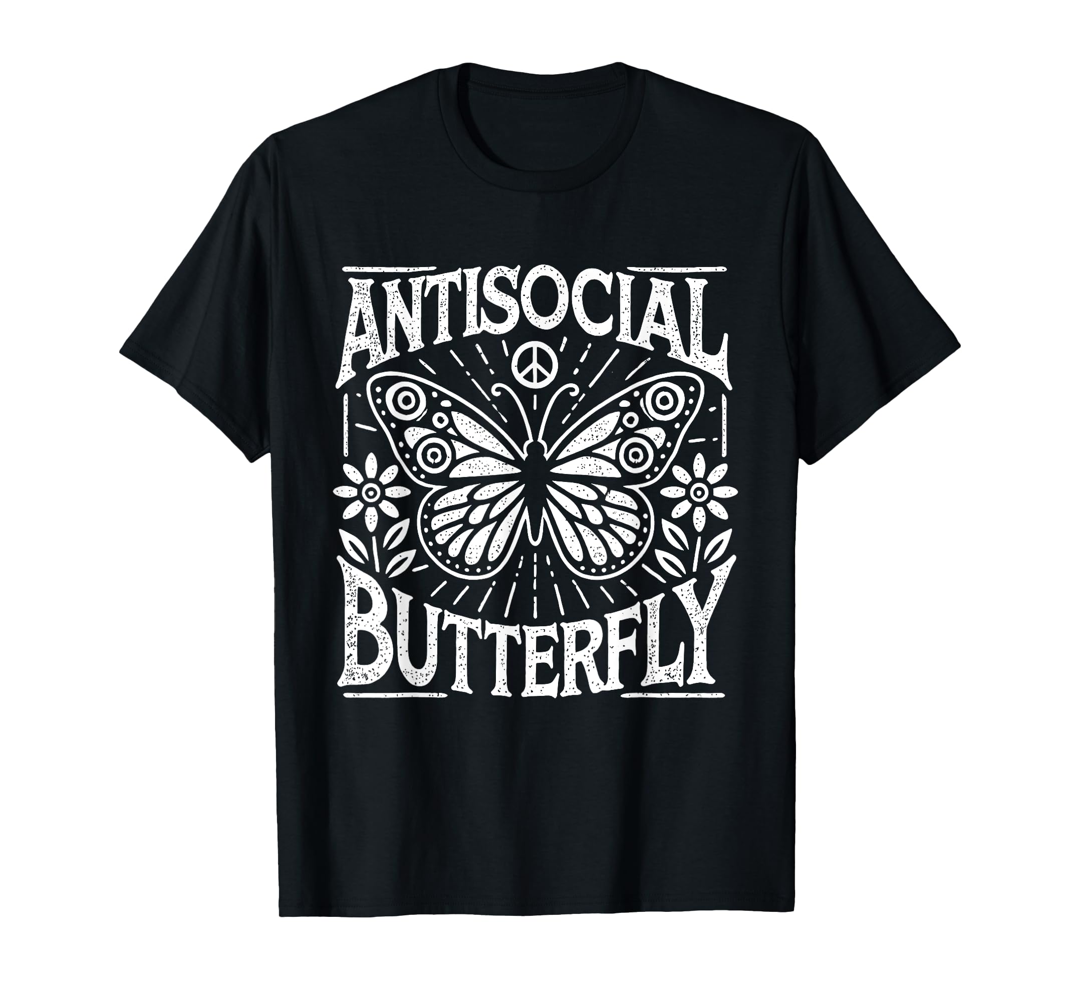 Antisocial Butterfly T-Shirt - Trendy Graphic for Adults - T-Shirt, Sweatshirt, Hoodie