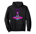 Synthwave Alien Buddha Cyberpunk Hoodie - Fun Novelty Design for Adults - T-Shirt, Sweatshirt, Hoodie