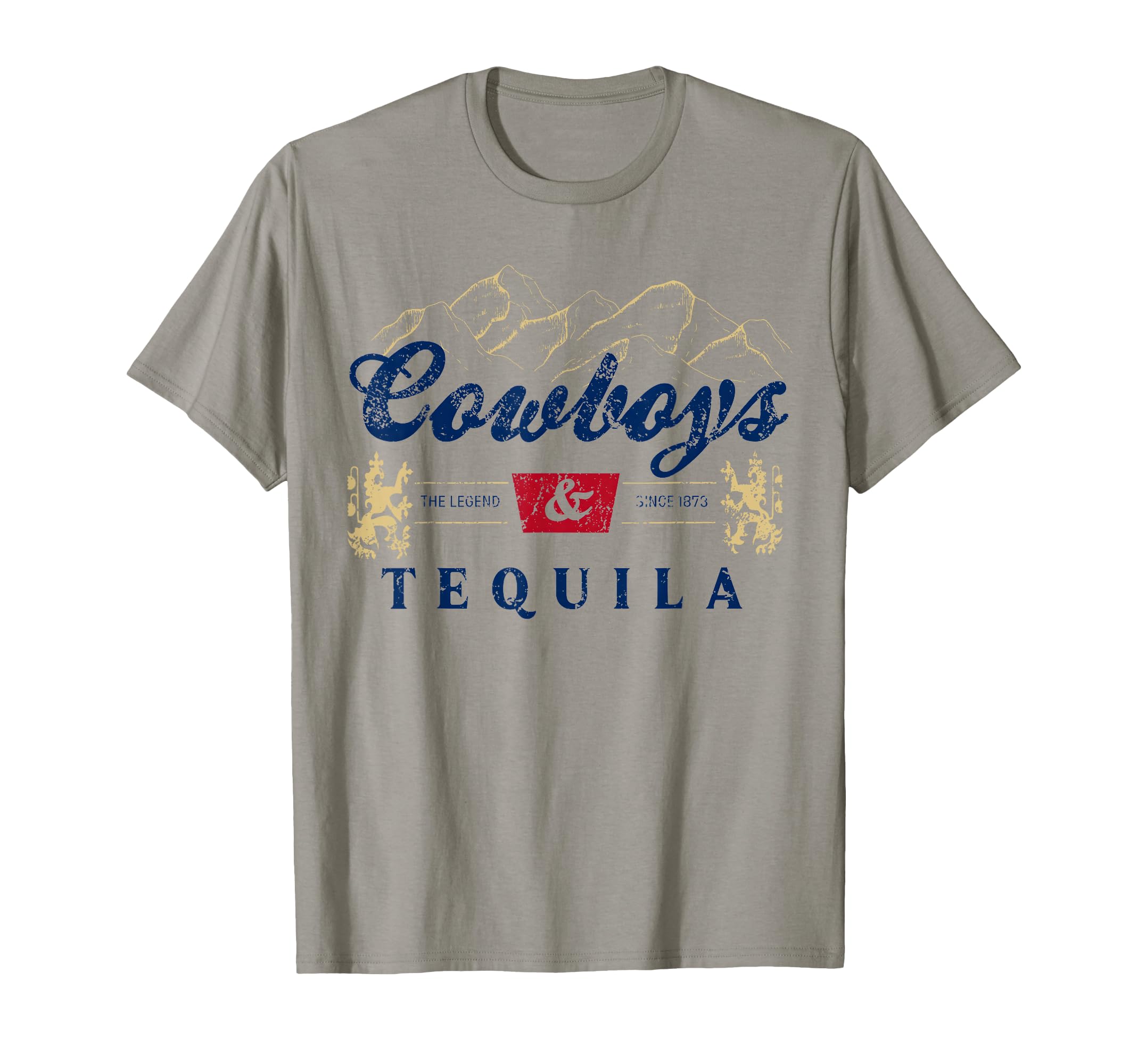 Cowboys And Tequila Western Funny T-Shirt - Minimalist Print for Adults - T-Shirt, Sweatshirt, Hoodie