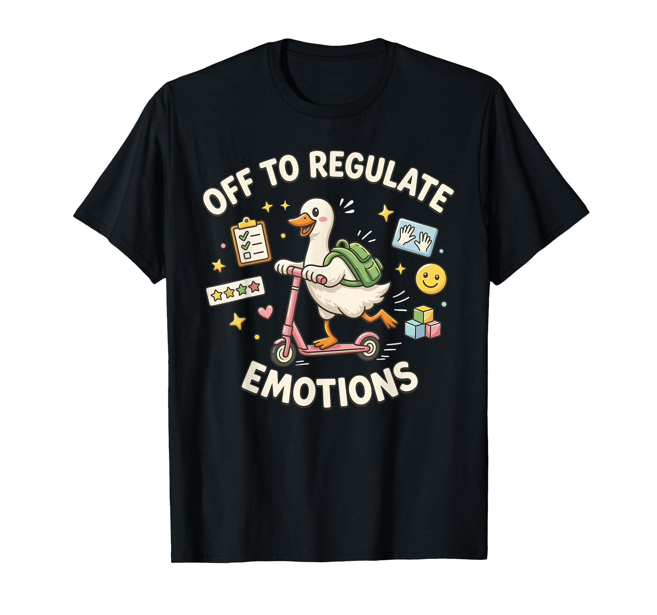 Off To Regulate Emotions Funny Goose T-Shirt - Novelty Apparel for Adults - T-Shirt, Sweatshirt, Hoodie