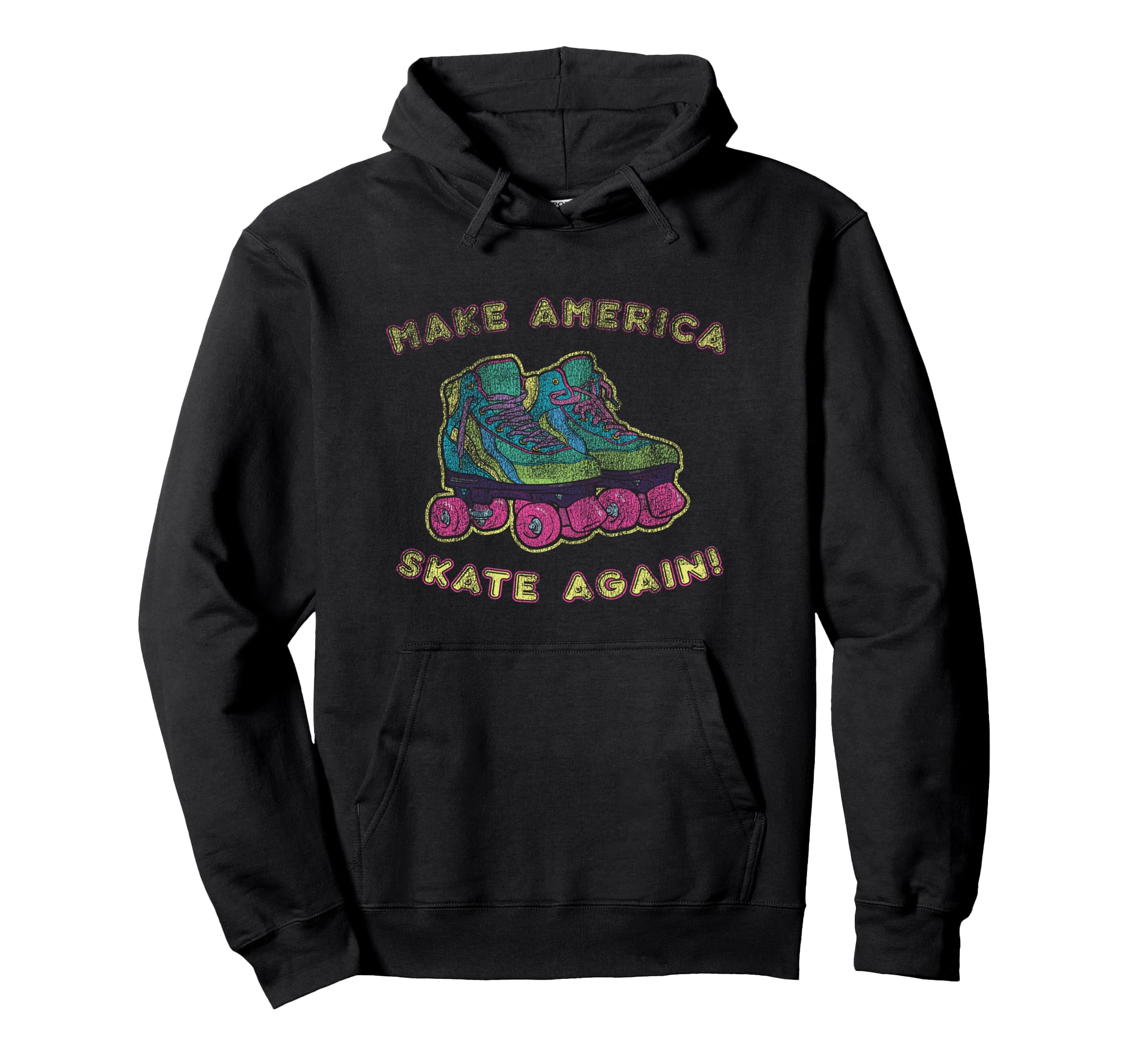 Make America Skate Again Funny Hoodie - Graphic Print Men Women - T-Shirt, Sweatshirt, Hoodie