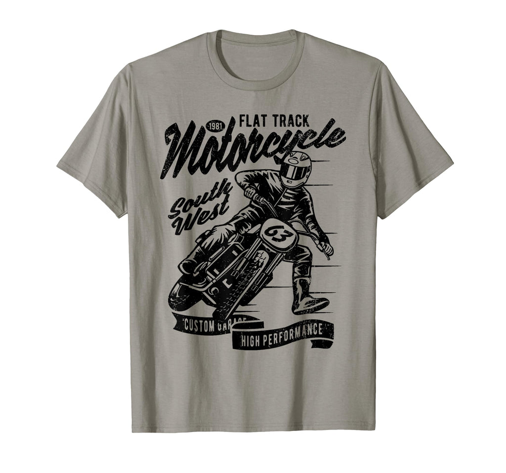 Flat Track Motorcycle Race T-Shirt - Aesthetic Graphic Unisex - T-Shirt, Sweatshirt, Hoodie