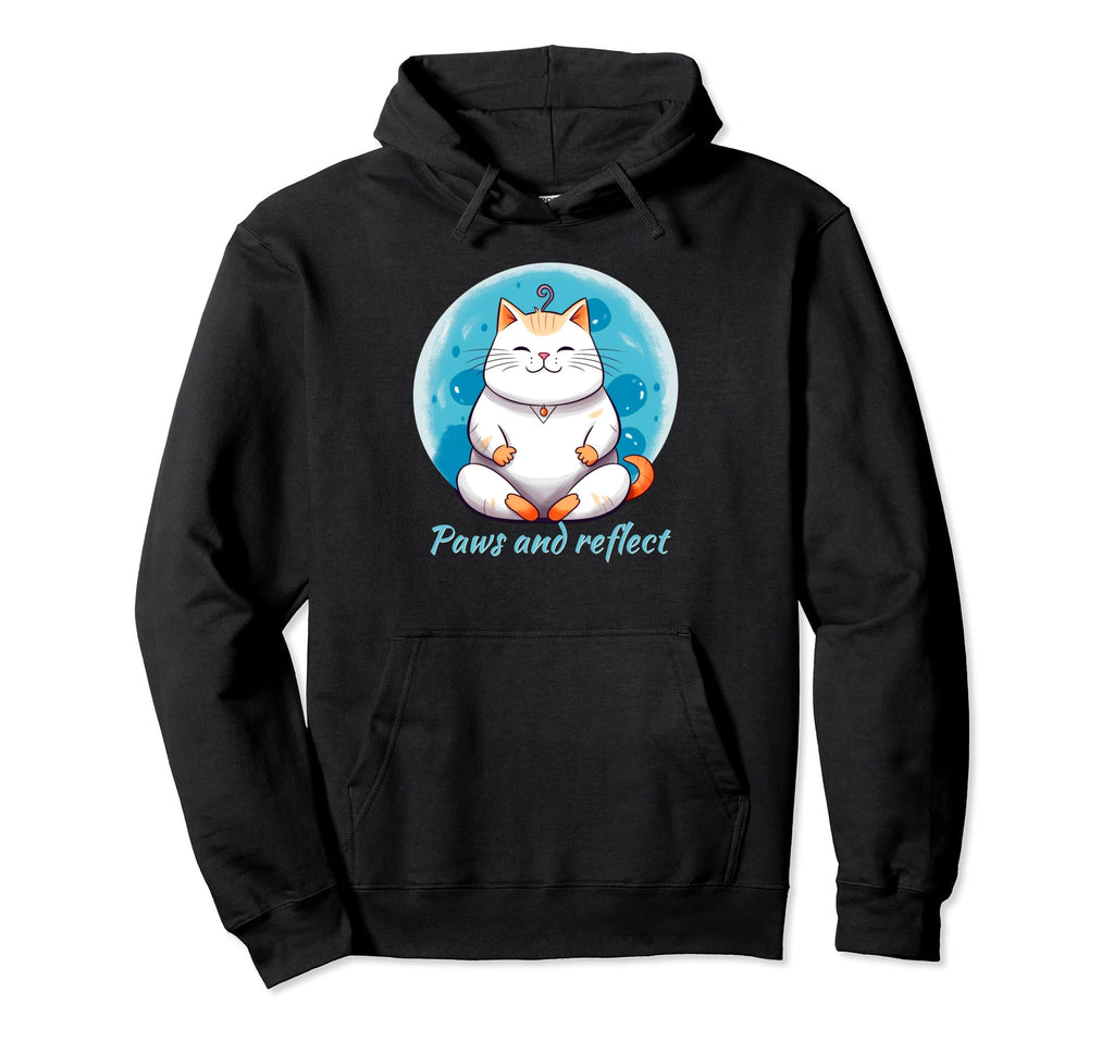 Zen Cat Meditation Mindfulness Yoga Hoodie - Streetwear Style for Adults - T-Shirt, Sweatshirt, Hoodie