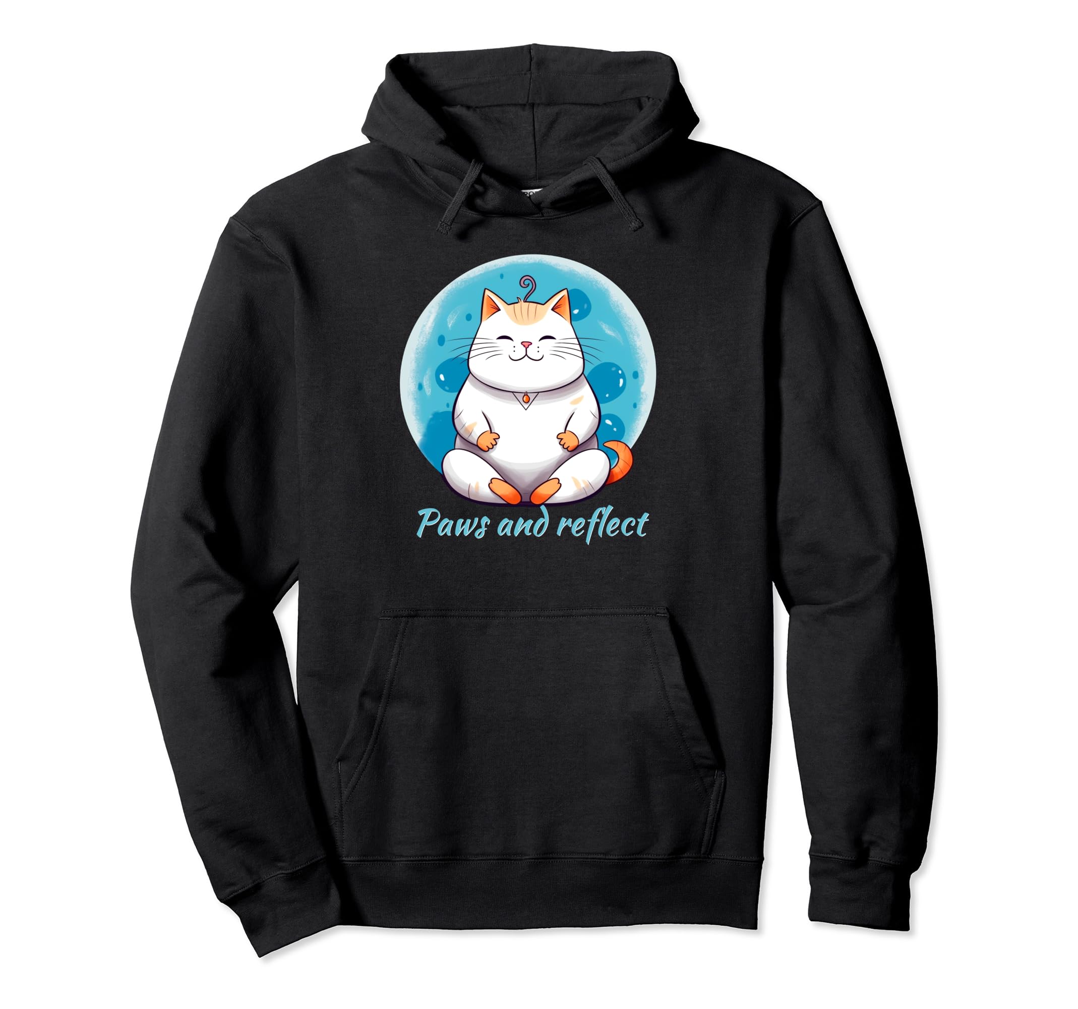 Zen Cat Meditation Mindfulness Yoga Hoodie - Streetwear Style for Adults - T-Shirt, Sweatshirt, Hoodie