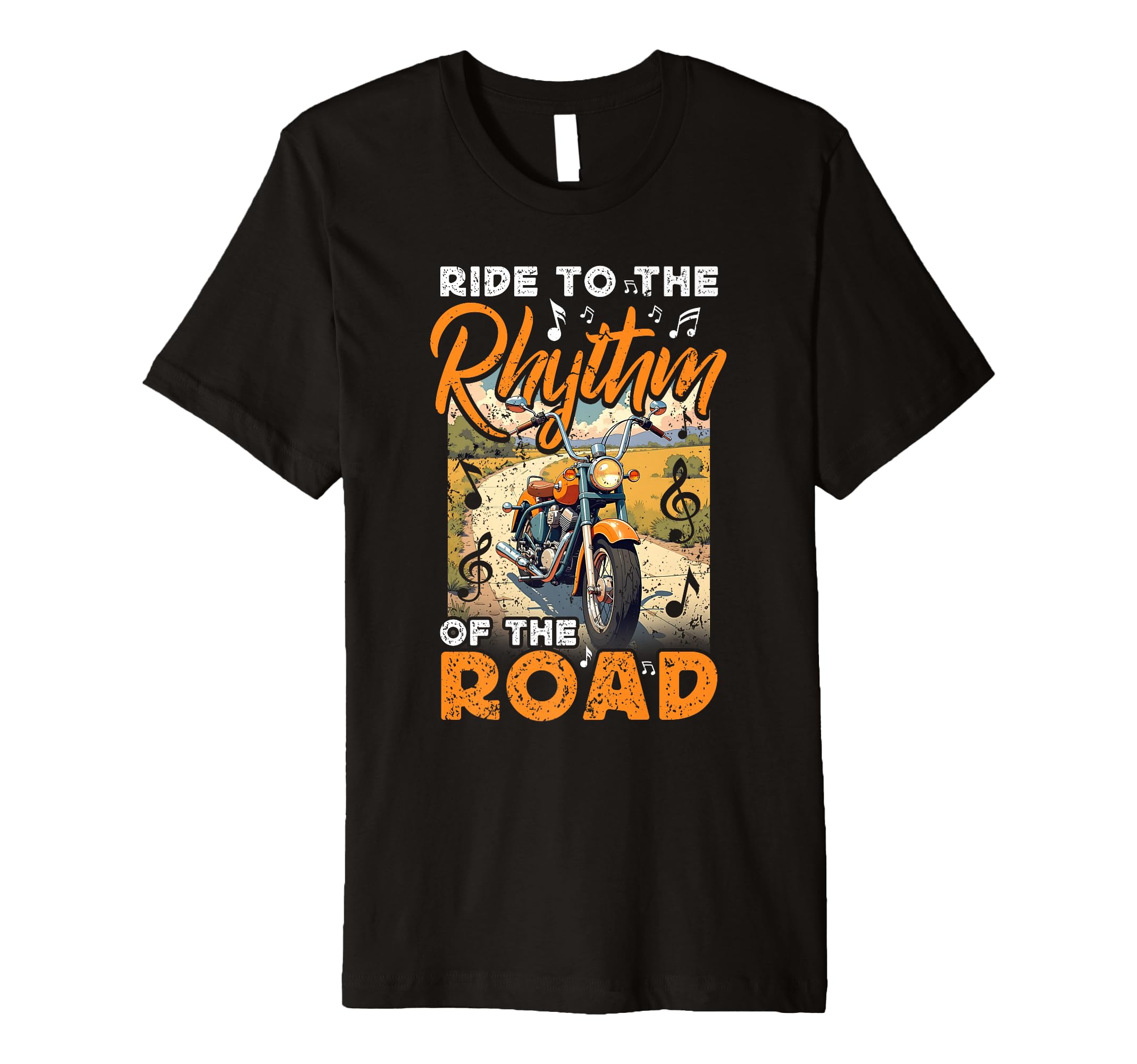 Motorcycle Rider Music Lover T-Shirt - Custom Art Print for Adults - T-Shirt, Sweatshirt, Hoodie