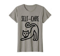 Funny Cat Self Care Womens T-Shirt - Casual Everyday Wear for Adults - T-Shirt, Sweatshirt, Hoodie