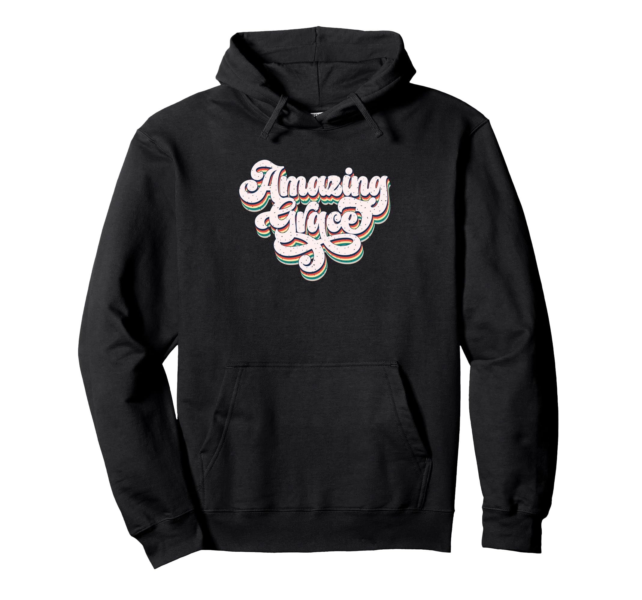 Amazing Grace Inspirational Faith Text Hoodie - Trendy Graphic for Adults - T-Shirt, Sweatshirt, Hoodie