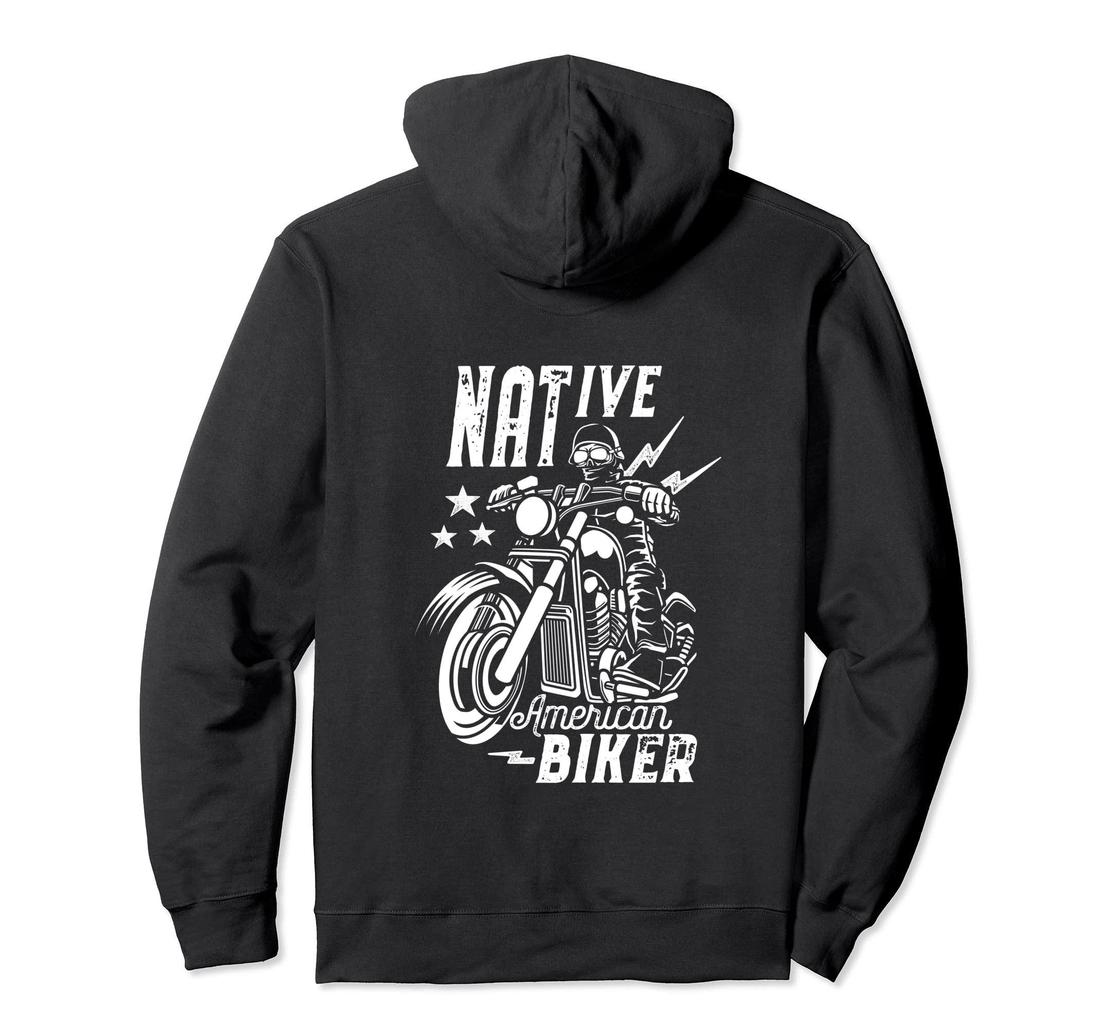 Native American Indian Biker Motorcycle Hoodie - Custom Art Print Unisex - T-Shirt, Sweatshirt, Hoodie