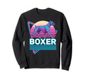 Boxer Dog Synthwave Aesthetic Dog Lover Sweatshirt - Trendy Graphic Unisex - T-Shirt, Sweatshirt, Hoodie