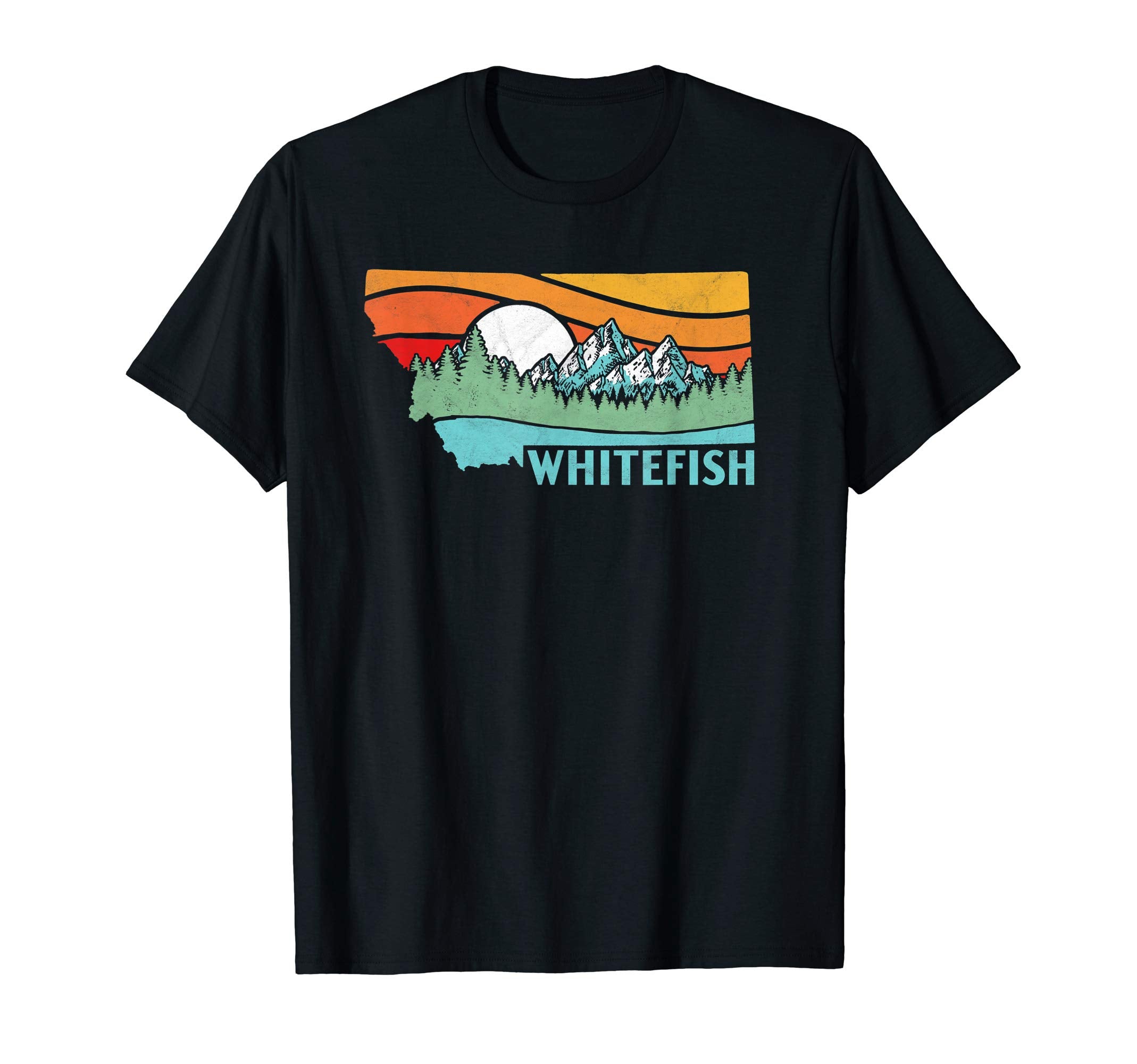 Whitefish Montana Outdoors T-Shirt - Casual Everyday Wear Men Women - T-Shirt, Sweatshirt, Hoodie