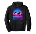 80S Vaporwave Palm Trees Sunset Hoodie - Aesthetic Graphic Unisex - T-Shirt, Sweatshirt, Hoodie