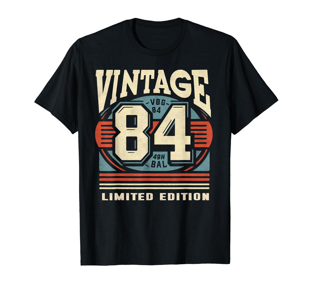 1984 Birthday 84 Born 1984 Typography T-Shirt - Casual Everyday Wear Unisex - T-Shirt, Sweatshirt, Hoodie