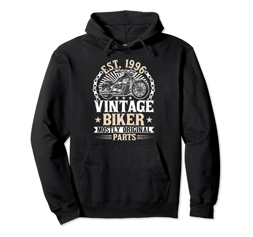 Motorcycle Biker Birthday Born 1996 1996 Hoodie - Fun Novelty Design Unisex - T-Shirt, Sweatshirt, Hoodie