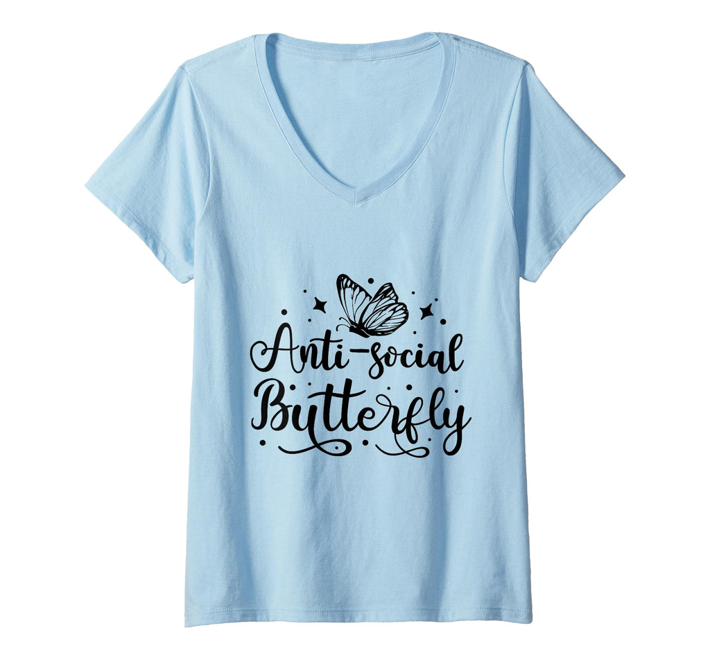 Womens Anti Social Butterfly Magical T-Shirt - Streetwear Style for Adults - T-Shirt, Sweatshirt, Hoodie