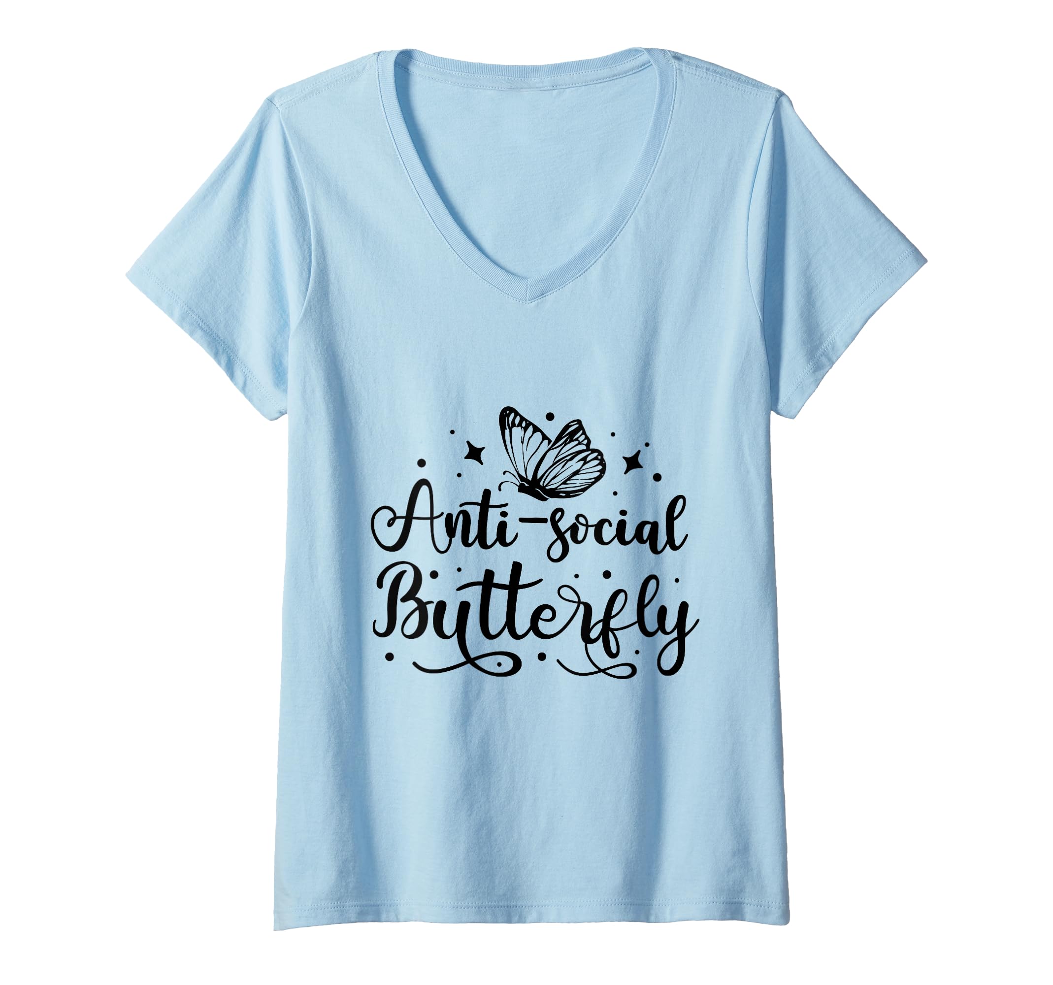 Womens Anti Social Butterfly Magical T-Shirt - Streetwear Style for Adults - T-Shirt, Sweatshirt, Hoodie
