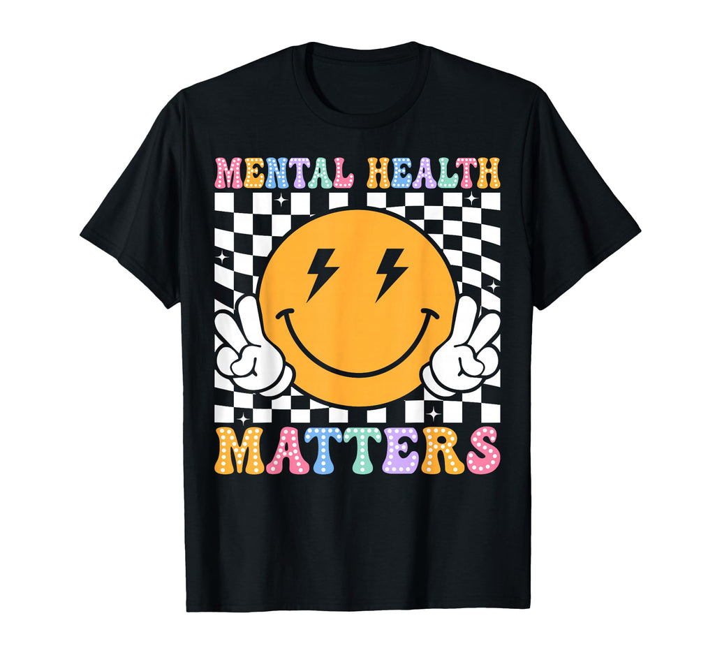 Mental Health Matters Human Brain T-Shirt - Fun Novelty Design Men Women - T-Shirt, Sweatshirt, Hoodie