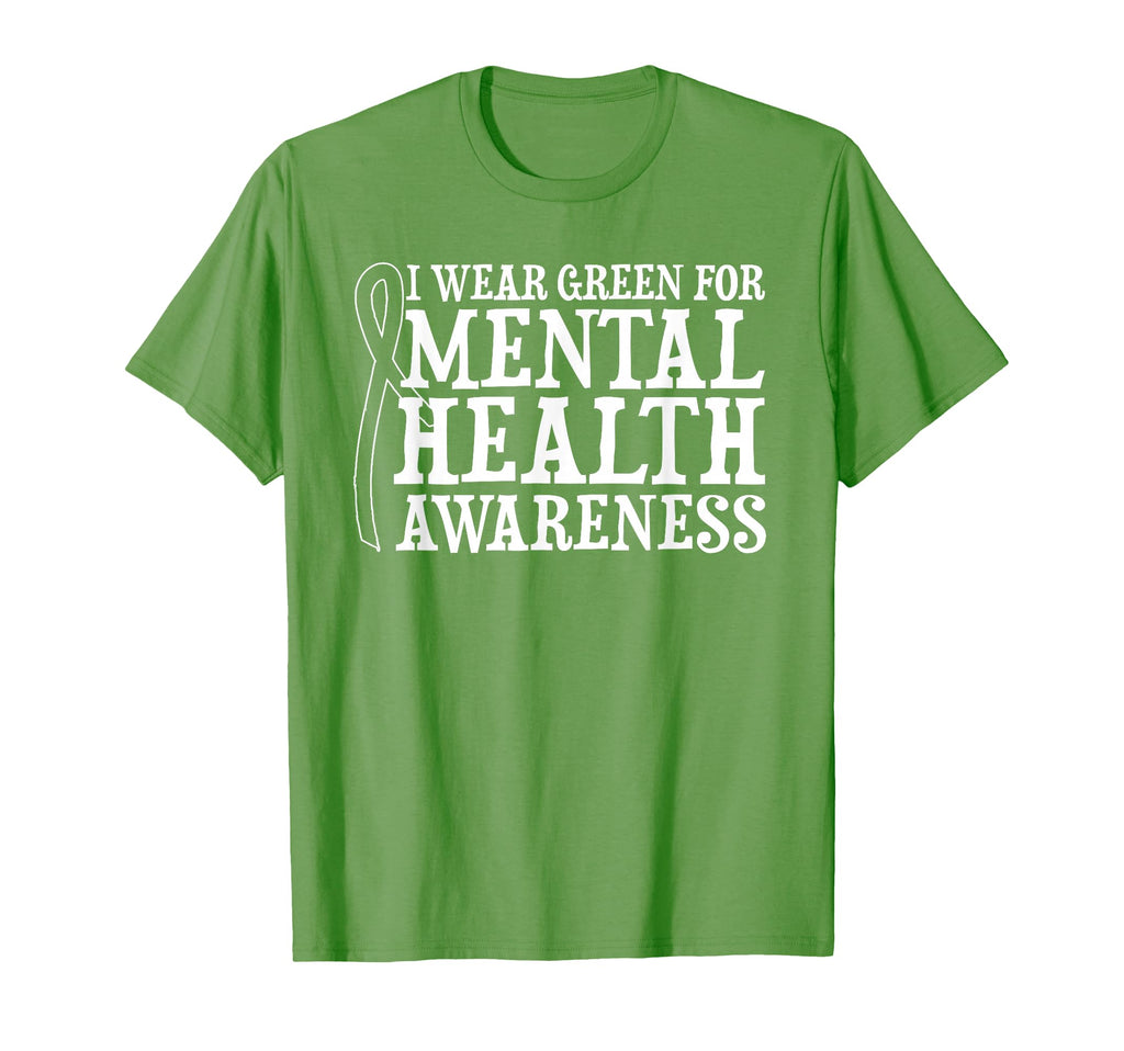 I Wear Green Mental Health T-Shirt - Casual Everyday Wear for Adults - T-Shirt, Sweatshirt, Hoodie