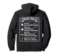 Funny Cruise Rules Dont Fall Off Hoodie - Fun Novelty Design Men Women - T-Shirt, Sweatshirt, Hoodie