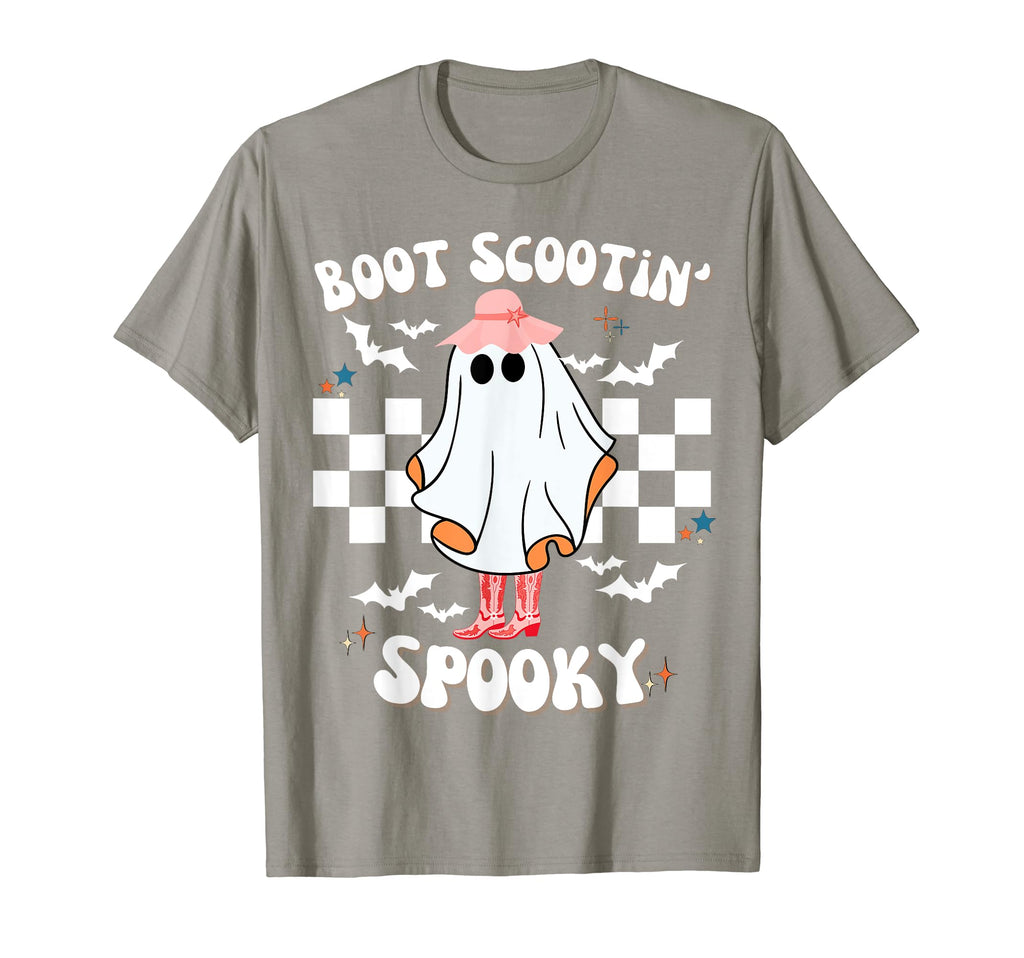 Western Halloween Ghost Funny Boot T-Shirt - Trendy Graphic Men Women - T-Shirt, Sweatshirt, Hoodie