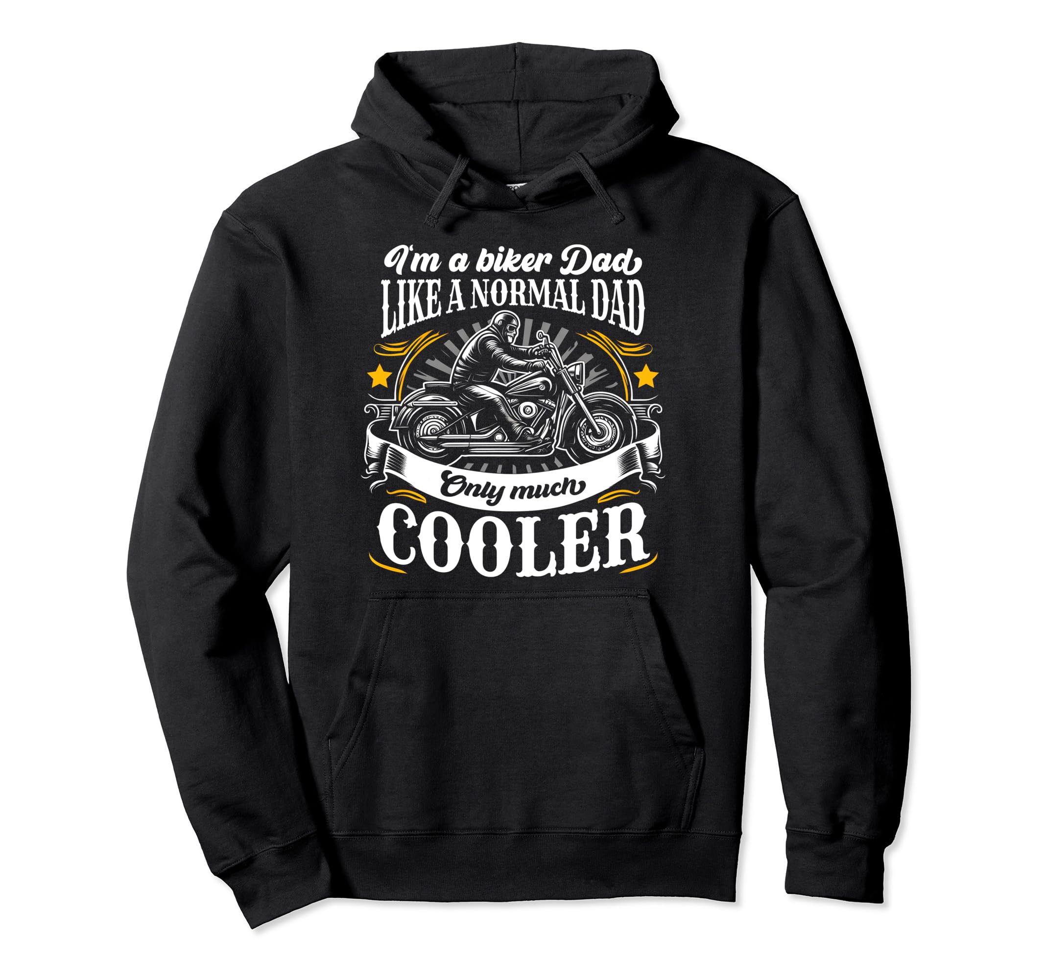Im Biker Dad Funny Motorcycle Rider Hoodie - Novelty Apparel for Adults - T-Shirt, Sweatshirt, Hoodie