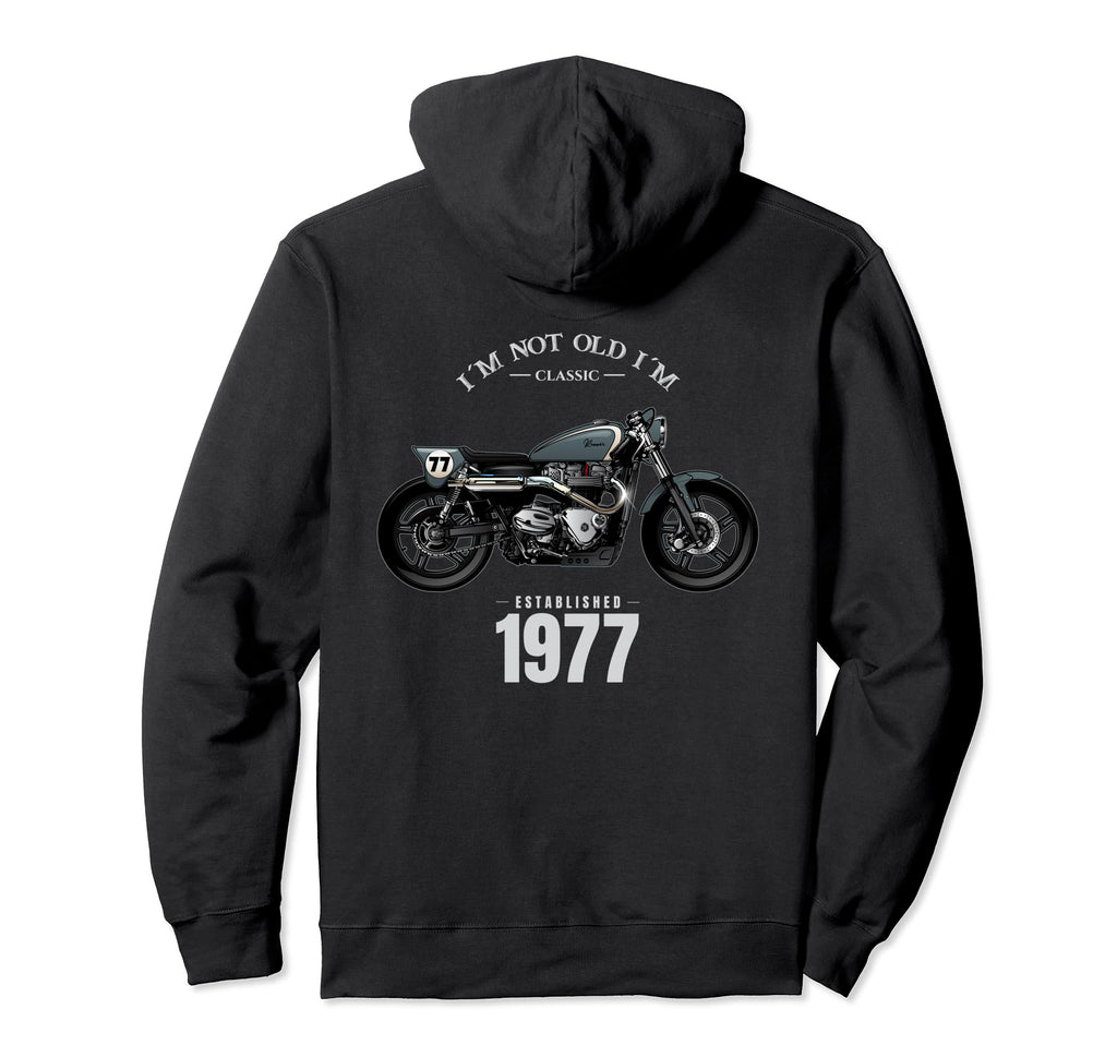 47Th Birthday Gift Motorcycle Hoodie - Custom Art Print Unisex - T-Shirt, Sweatshirt, Hoodie