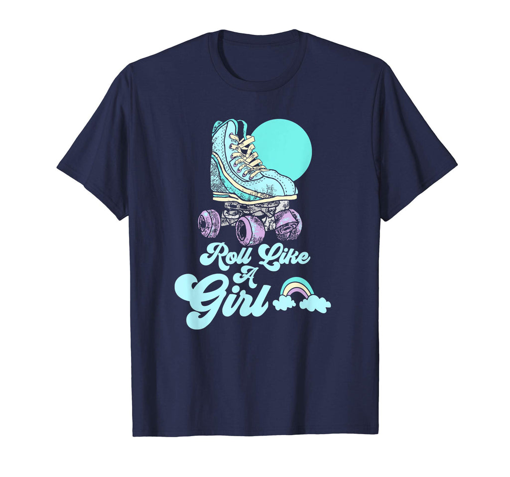 Roll Like Minimalist Roller Skate T-Shirt - Minimalist Print Men Women - T-Shirt, Sweatshirt, Hoodie