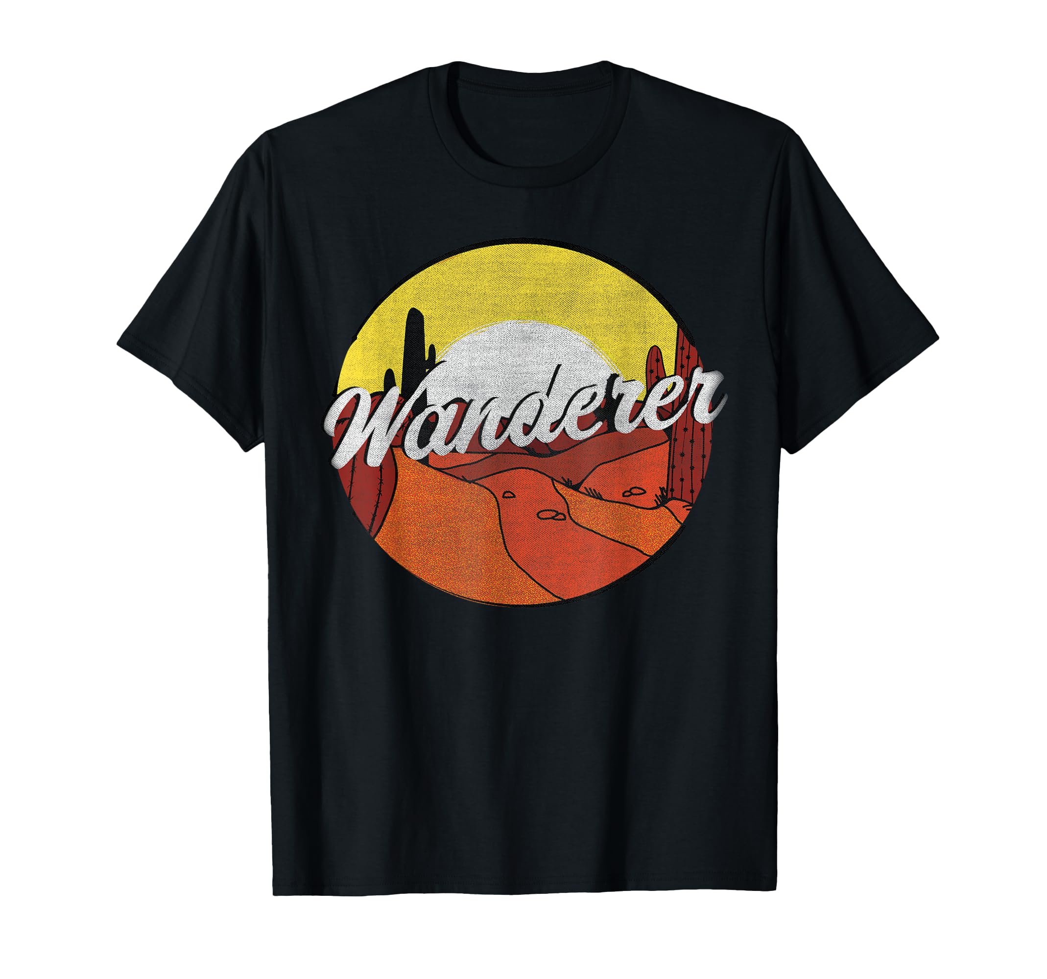 Wanderer Boho Southwest Desert Cactus T-Shirt - Minimalist Print Unisex - T-Shirt, Sweatshirt, Hoodie