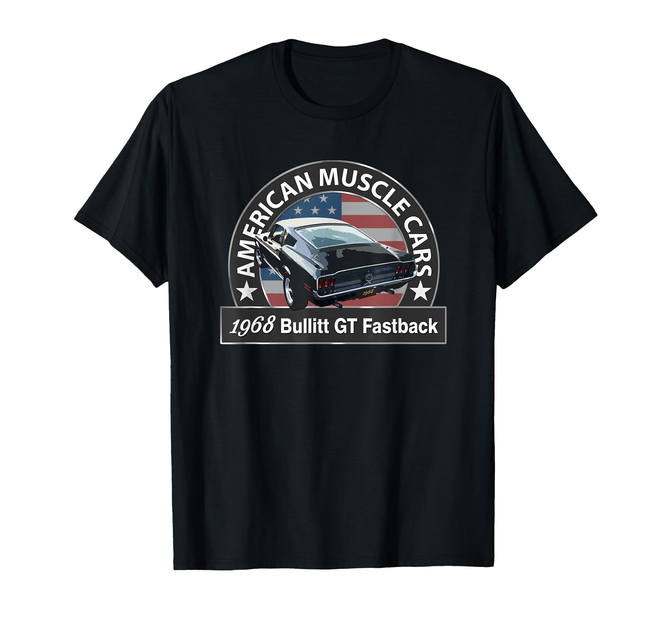 1968 Bullitt Gt Fastback American T-Shirt - Unique Graphic for Adults - T-Shirt, Sweatshirt, Hoodie