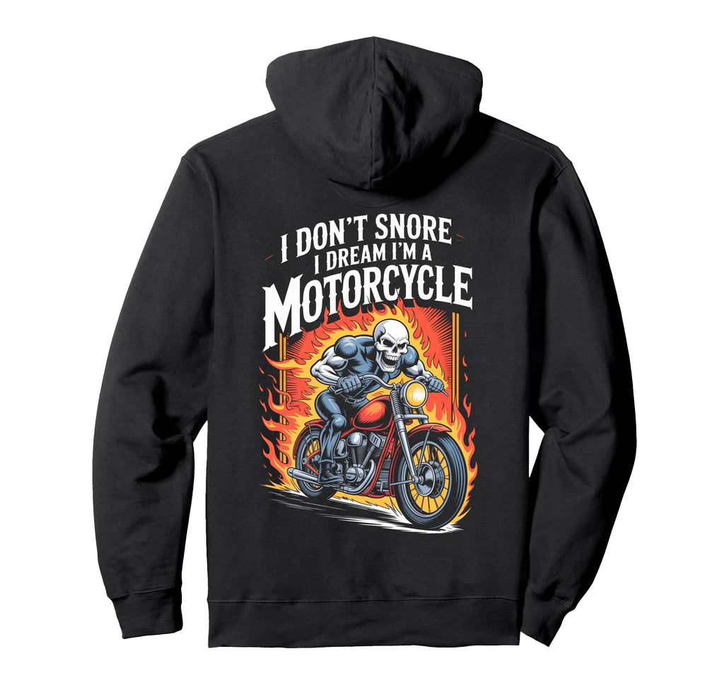 Funny Motorcycle Riding Biker Hoodie - Fun Novelty Design for Adults - T-Shirt, Sweatshirt, Hoodie