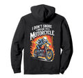 Funny Motorcycle Riding Biker Hoodie - Fun Novelty Design for Adults - T-Shirt, Sweatshirt, Hoodie